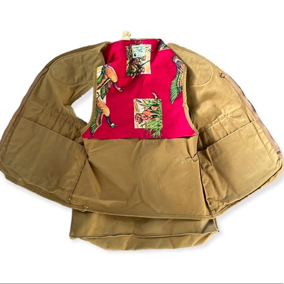 RARE Vintage Carhartt Hunting Vest Super Dux Novelty Hound Duck 60s Size Small - Picture 2 of 13